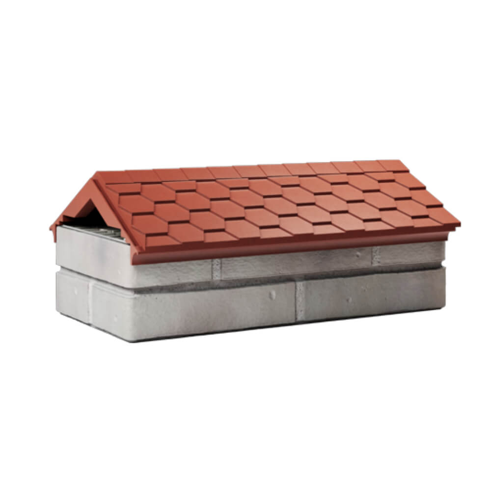 Парапет Zking Эверест Красный с посадкой на 1 кирпич (200/225/255мм) Киржач фото