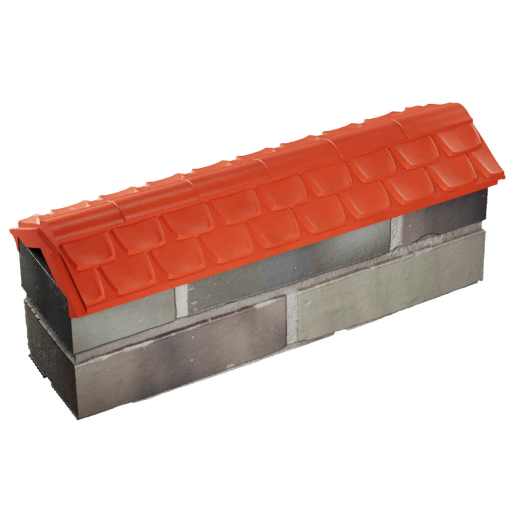 Парапет Zking Эльбрус Красный с посадкой на 0.5 кирпича (130мм) в Киржаче фото