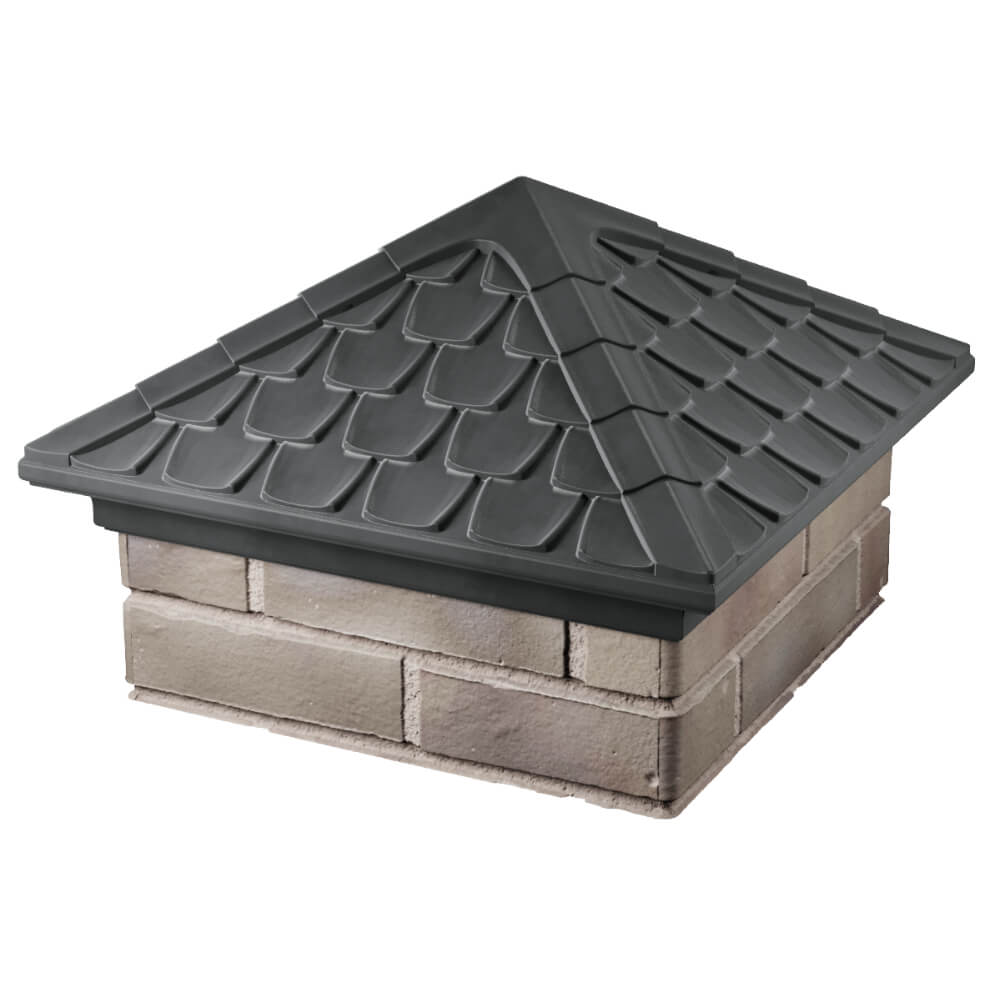 Колпак Zking Эльбрус Серый на столб 1.5х1.5 кирпича (385х385мм) в Киржаче фото