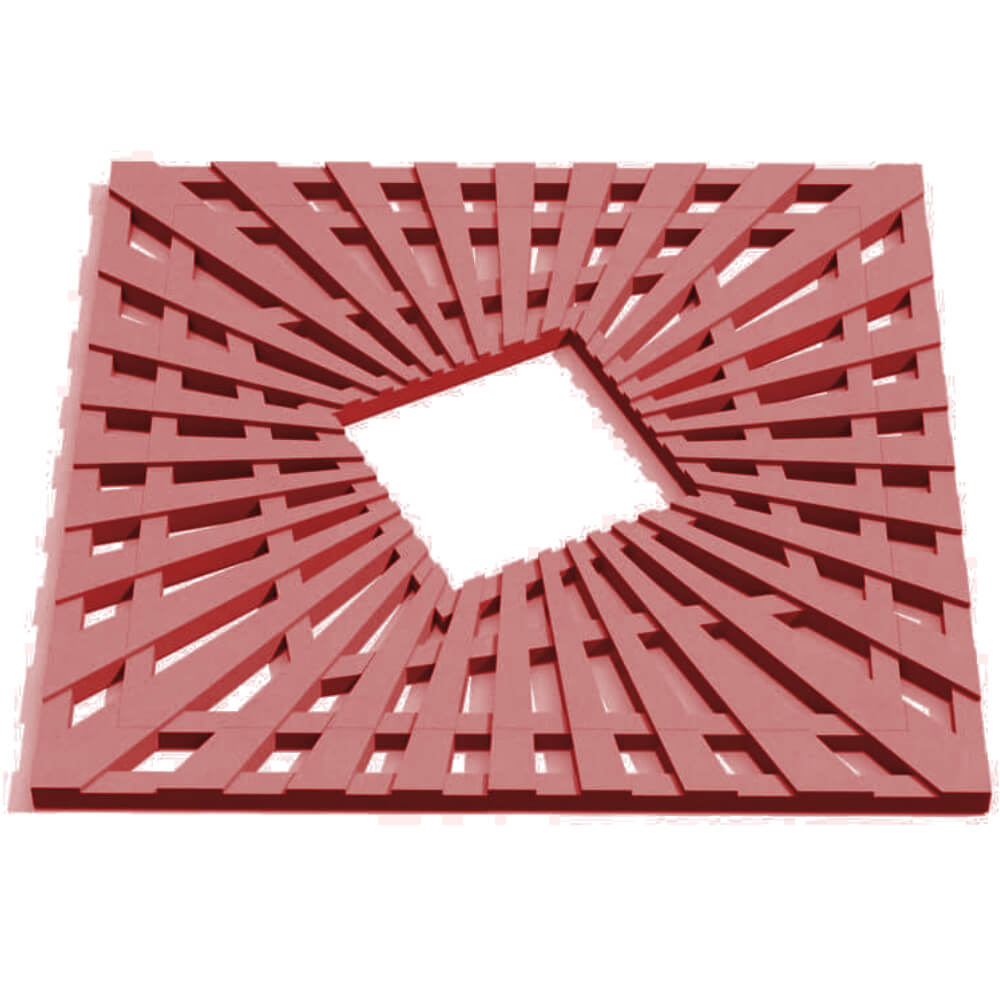 Приствольная решетка для дерева ZKING ATMOSPHERE 1.2х1.2м Красная Киржач фото