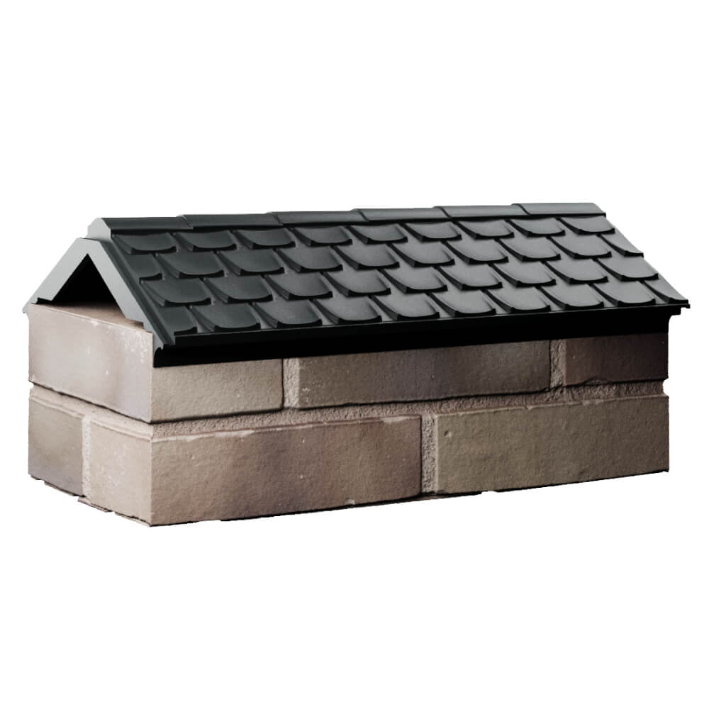 Парапет Zking Эльбрус Черный с посадкой на 1 кирпич (255мм) Киржач фото