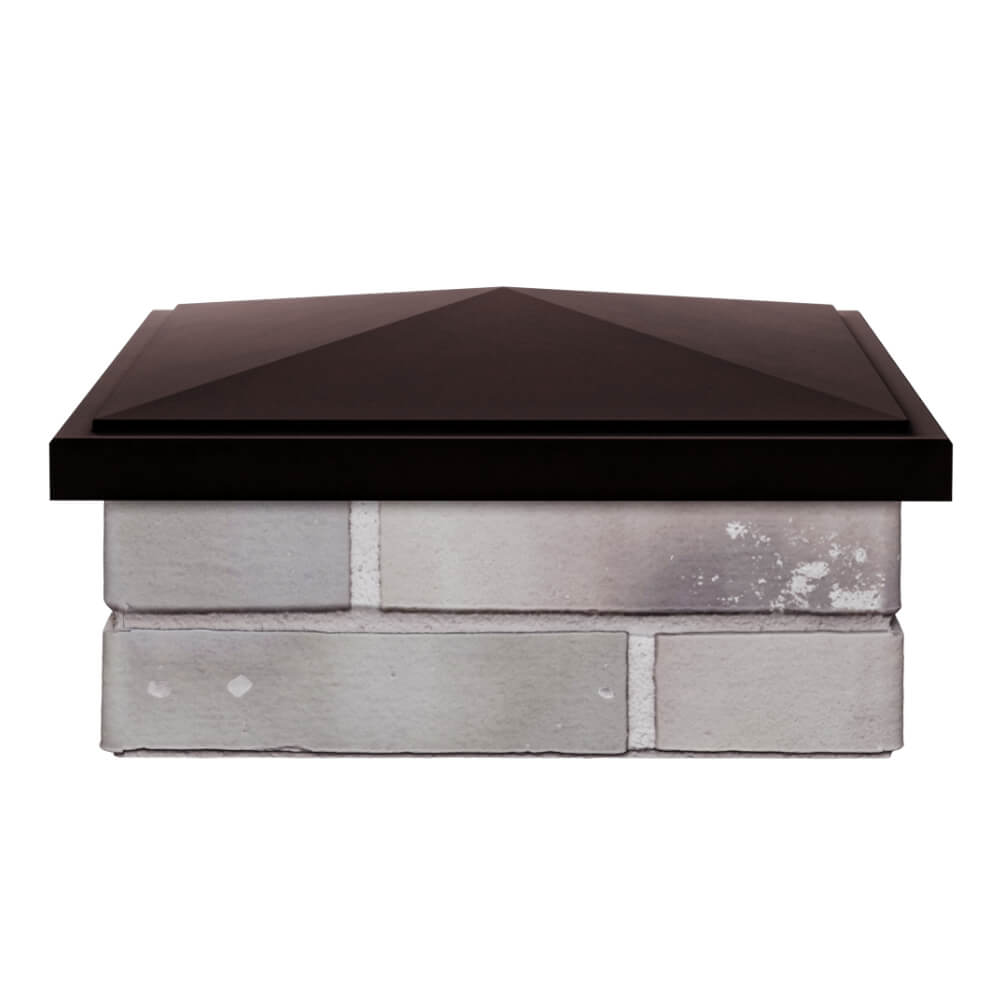 Колпак Zking БонаМоно Коричневый на столб 1.5х1.5 кирпича (385х385, 400х400мм) Киржач фото