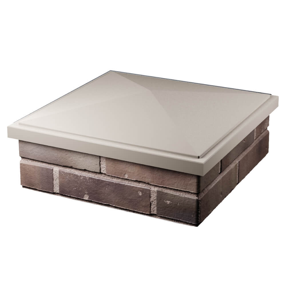 Колпак Zking БонаМоно Бежевый на столб 2х2 кирпича (515х515, 530х530мм) в Киржаче фото