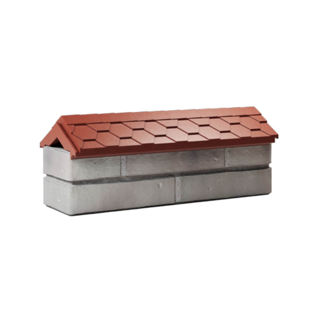 Парапет Zking Эверест Красный с посадкой на 0.5 кирпича (130мм) Киржач фото