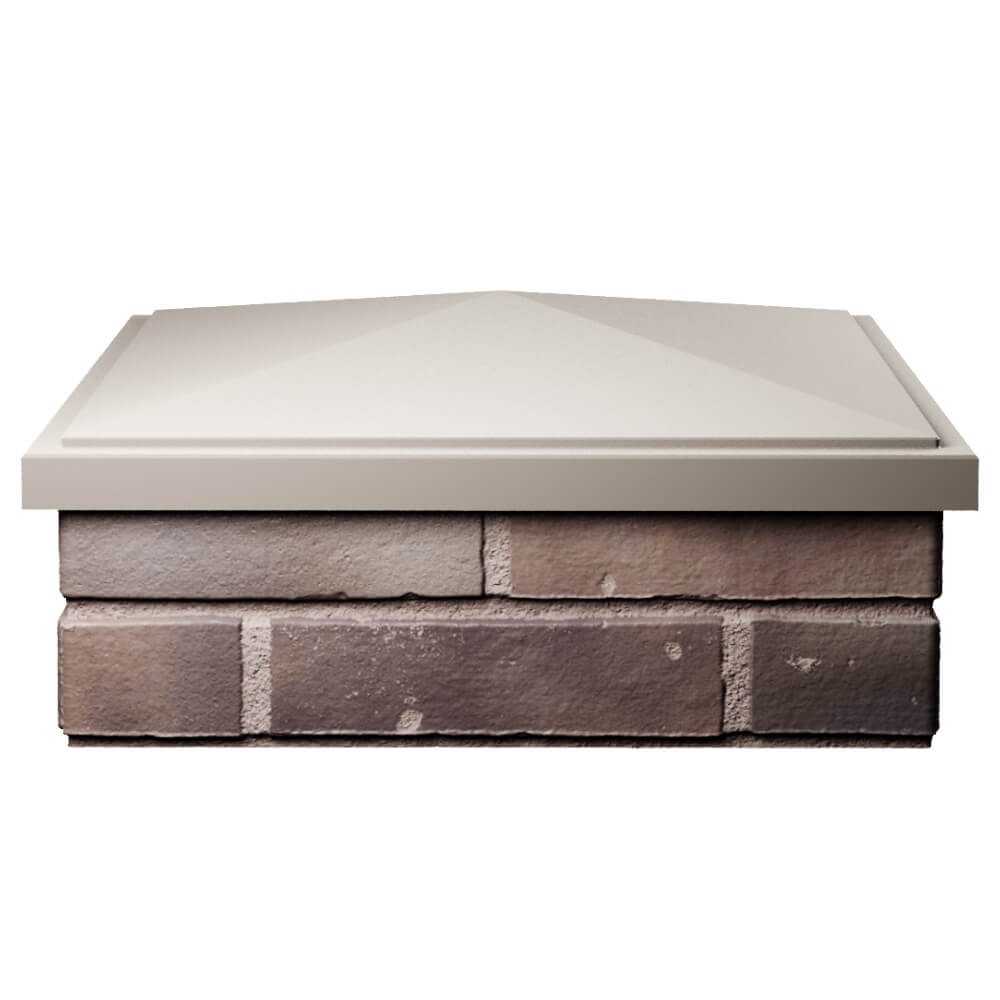 Колпак Zking БонаМоно Бежевый на столб 2х2 кирпича (515х515, 530х530мм) Киржач фото