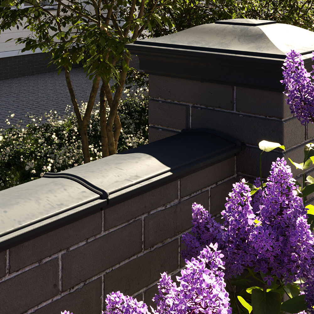 Парапет Zking Монблан Черный посадка на 0.5 кирпича (130мм) в Киржаче фото