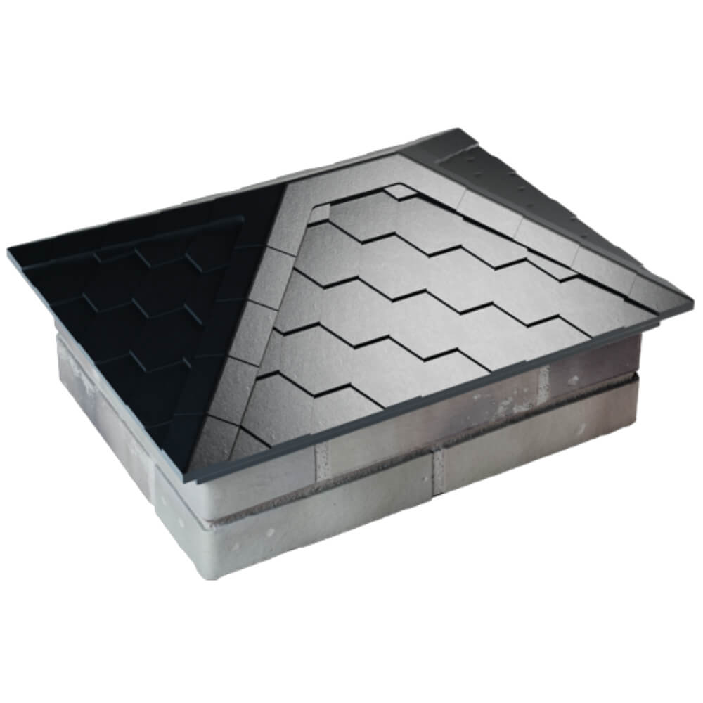 Колпак Zking Эверест Черный на столб 2х1.5 кирпича (520х390мм) Киржач фото