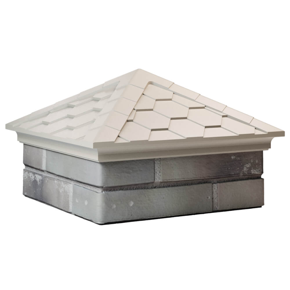 Колпак Zking Эверест Бежевый на столб 1.5х1.5 кирпича (390х390мм) в Киржаче фото