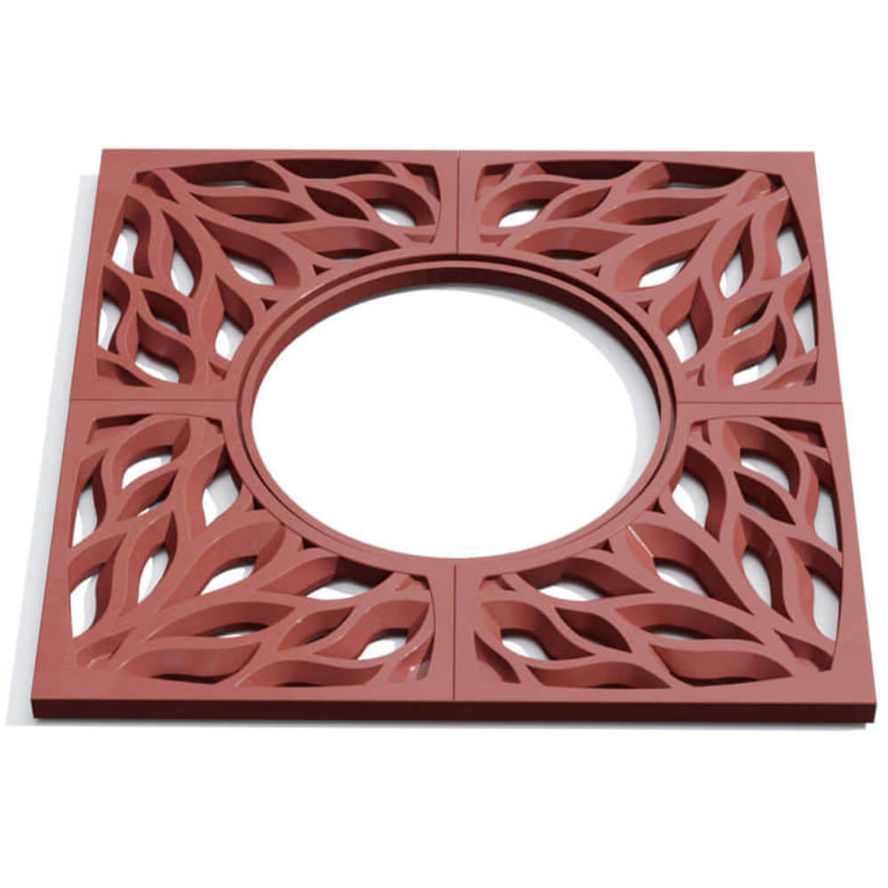 Приствольная решетка для дерева ZKING CRUST 1.2х1.2м Красная Киржач фото