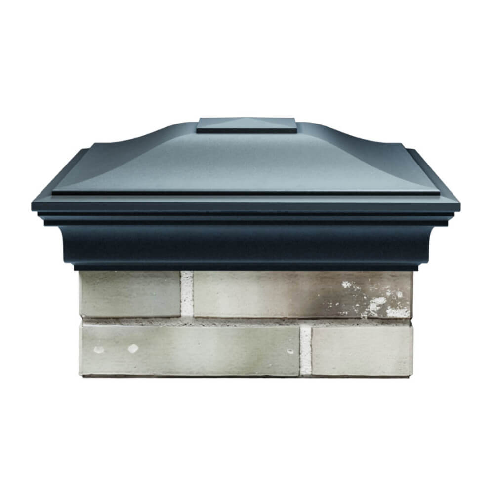 Колпак Zking Монблан Серый на столб 1.5х1.5 еврокирпича 0.7НФ (355х355мм) Киржач фото