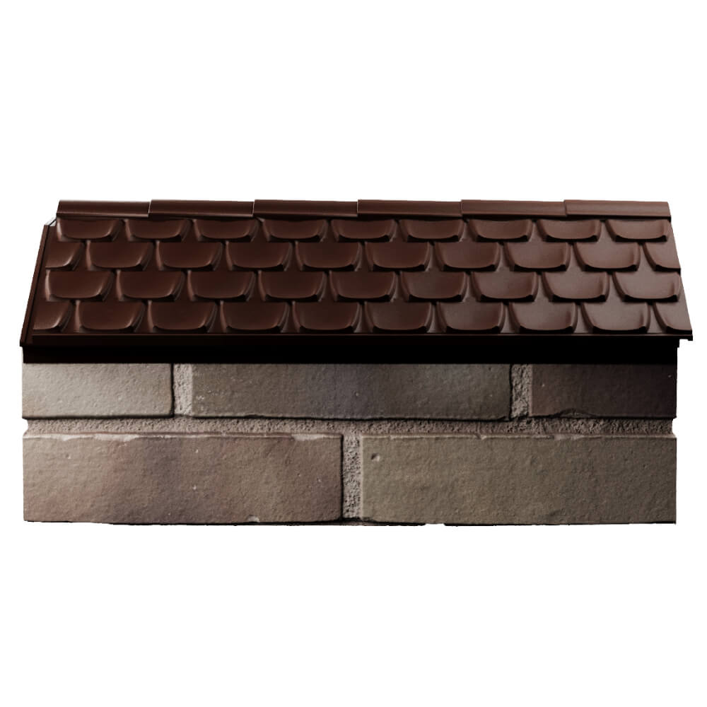 Парапет Zking Эльбрус Коричневый с посадкой на 1 кирпич (255мм) в Киржаче фото