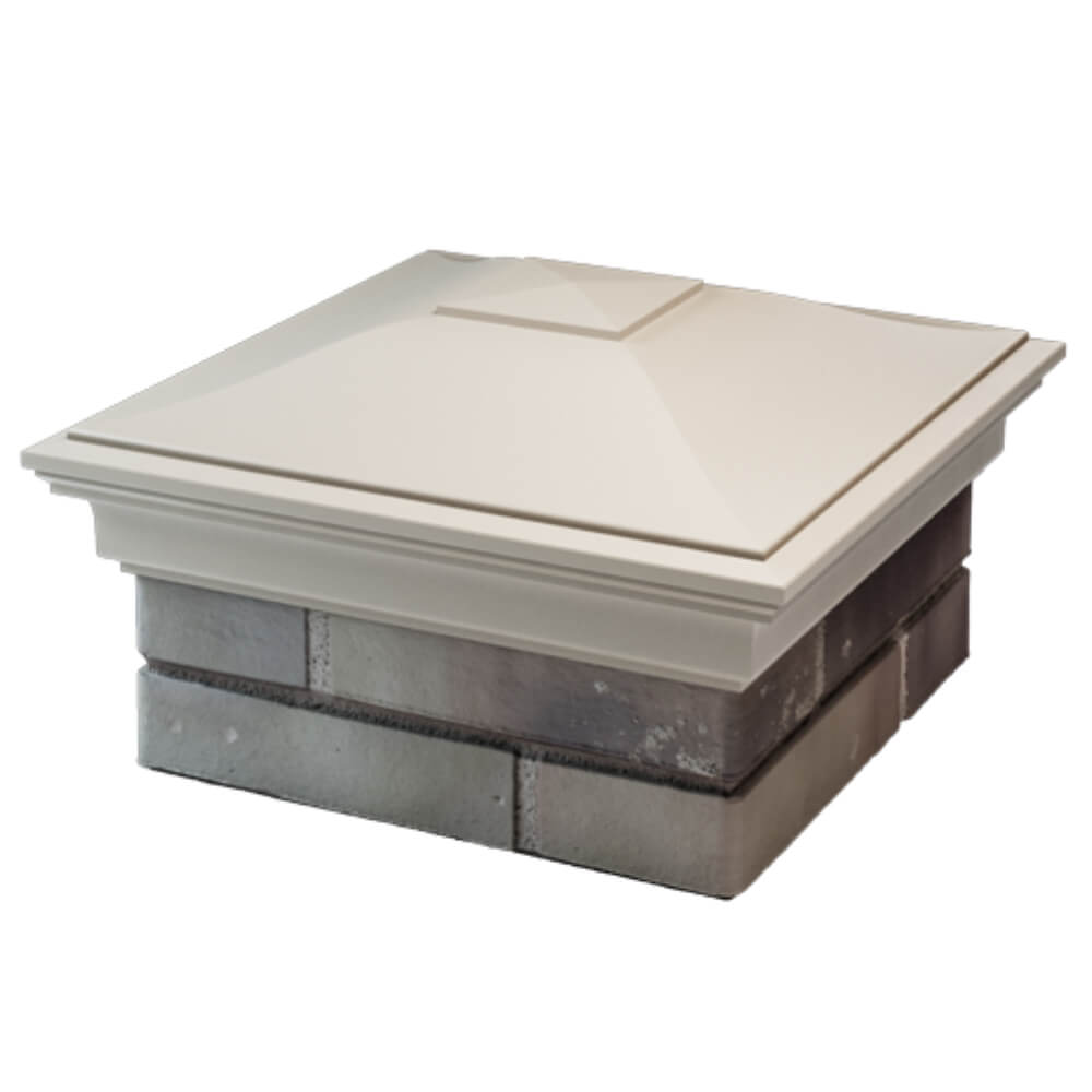 Колпак Zking Монблан Бежевый на столб 1.5х1.5 кирпича (385х385мм) в Киржаче фото