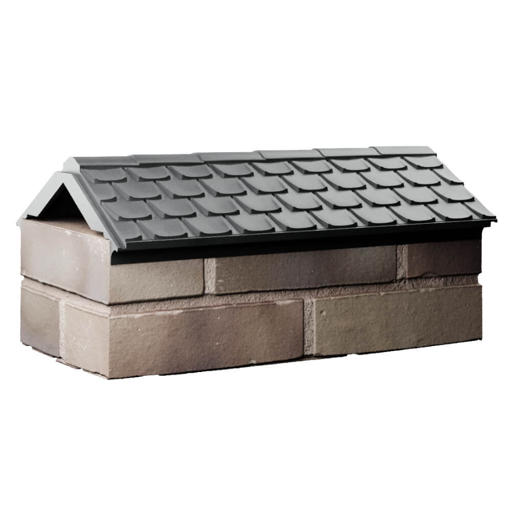 Парапет Zking Эльбрус Серый с посадкой на 1 кирпич (255мм) Киржач фото