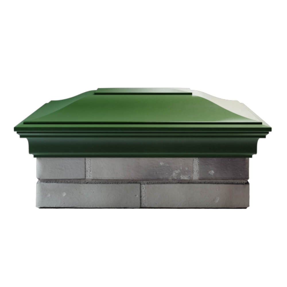 Колпак Zking Монблан Зеленый на столб 2х1.5 кирпича (515х385мм) в Киржаче фото