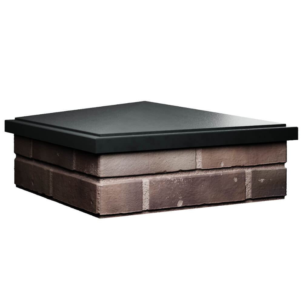 Колпак Zking БонаМоно Черный на столб 2х2 кирпича (515х515, 530х530мм) в Киржаче фото