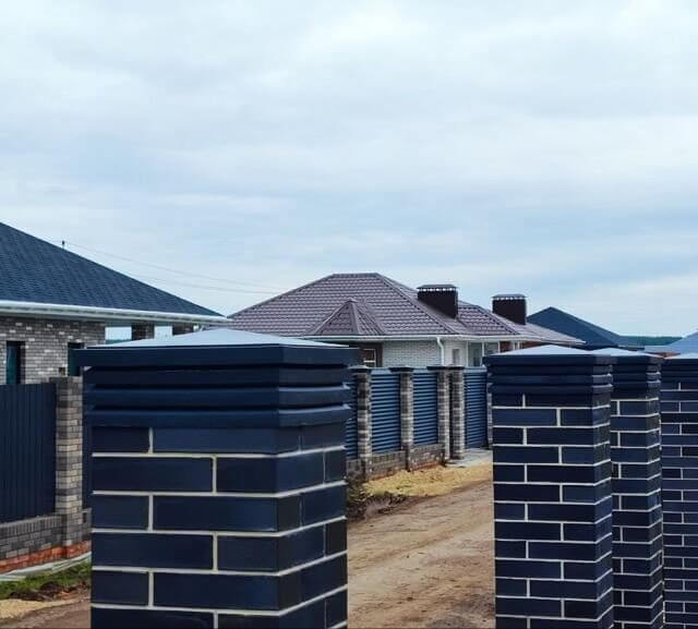 Колпак Zking Бона ХайТек Серый на столб 1.5х1.5 кирпича (385х385мм) в Киржаче фото