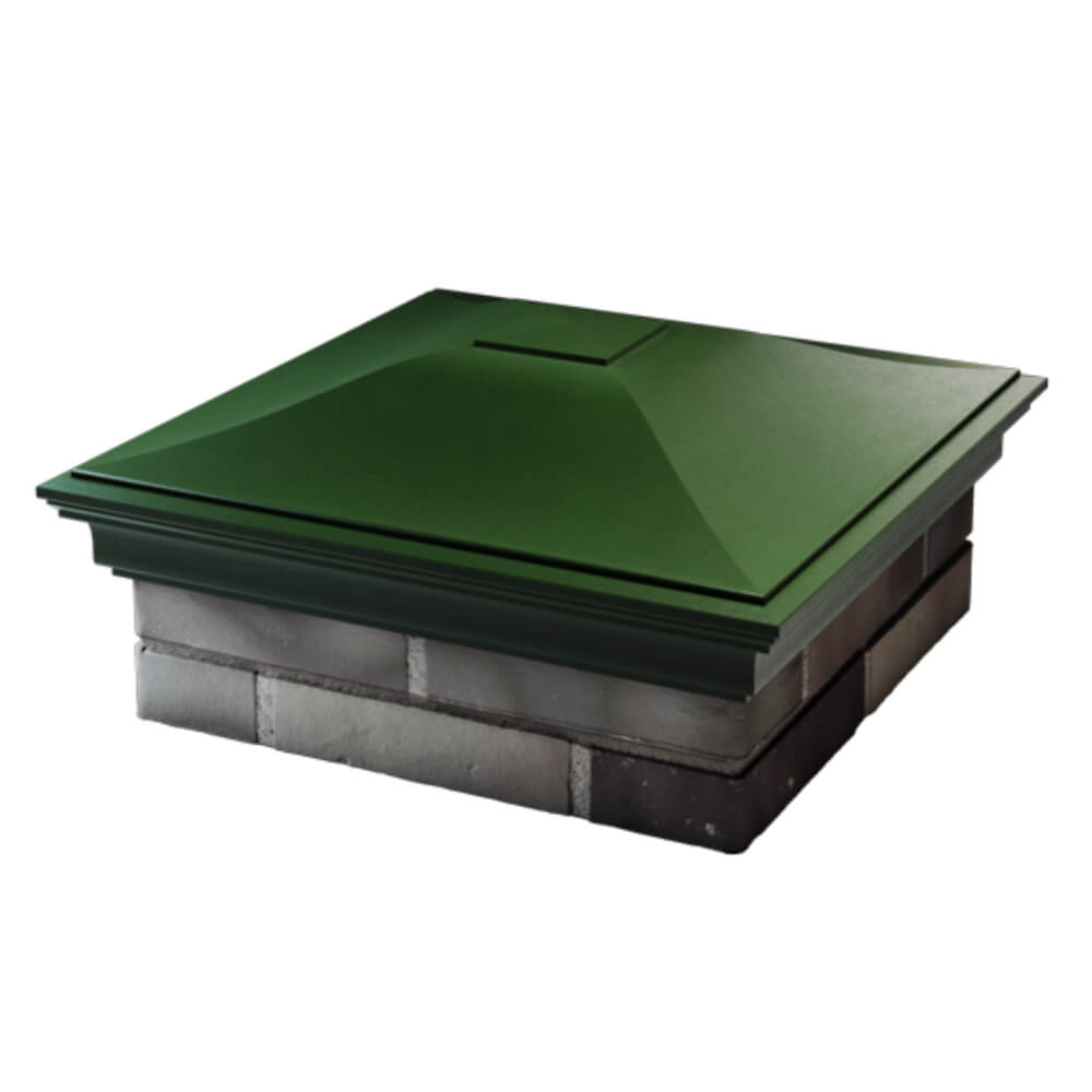 Колпак Zking Монблан Зеленый на столб 2х2 кирпича (515х515мм) в Киржаче фото