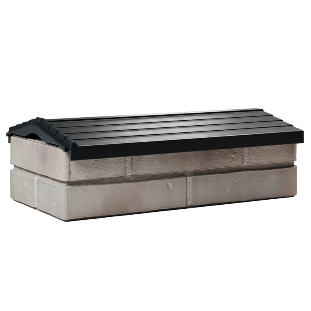 Парапет Zking Бона ХайТек Черный с посадкой на 1 кирпич (200/225/255мм) Киржач фото