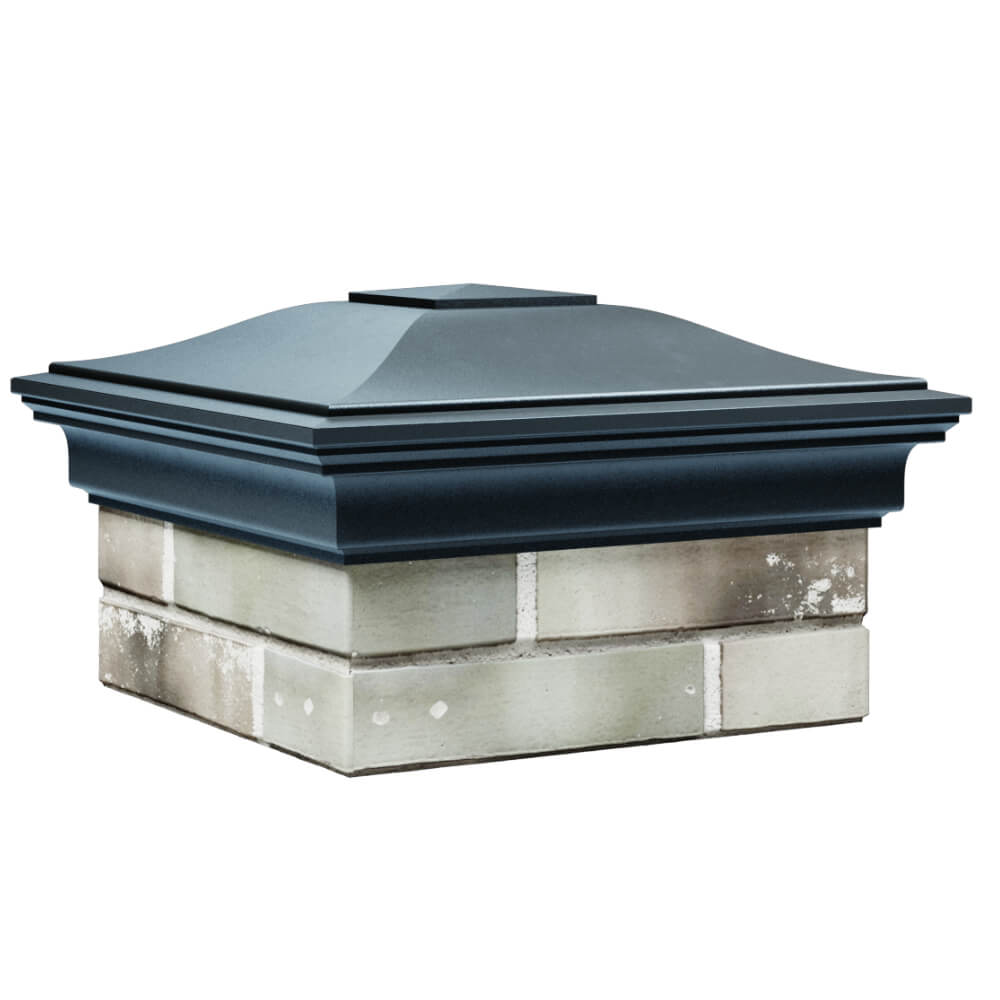 Колпак Zking Монблан Серый на столб 1.5х1.5 кирпича (385х385мм) в Киржаче фото