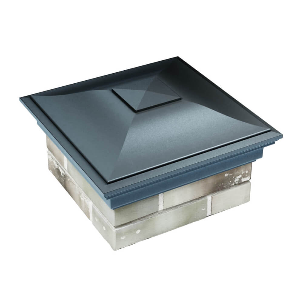 Колпак Zking Монблан Серый на столб 1.5х1.5 еврокирпича 0.7НФ (355х355мм) в Киржаче фото