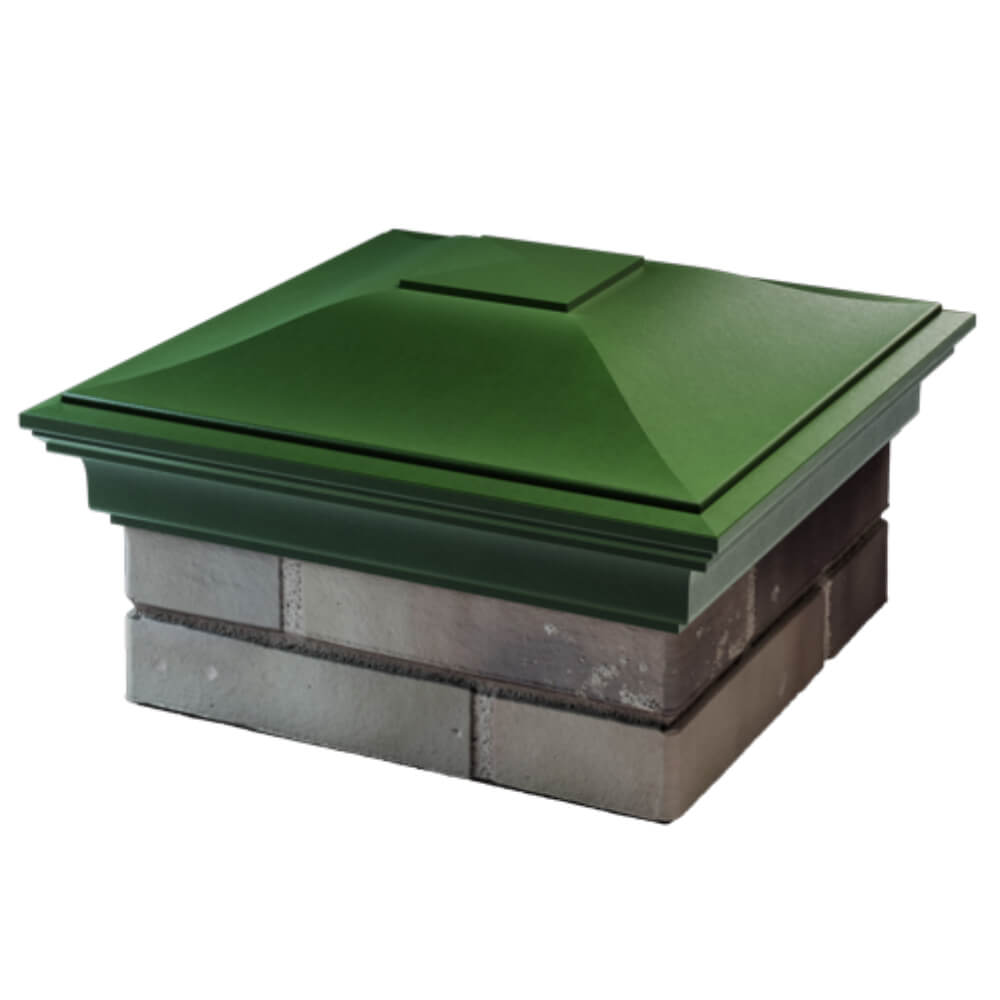 Колпак Zking Монблан Зеленый на столб 1.5х1.5 кирпича (385х385мм) в Киржаче фото