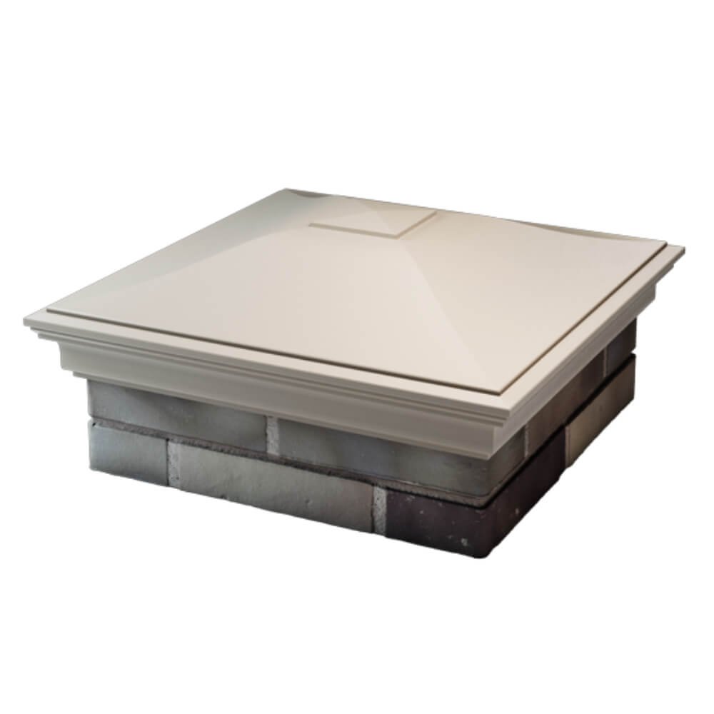 Колпак Zking Монблан Бежевый на столб 2х2 кирпича (515х515мм) в Киржаче фото