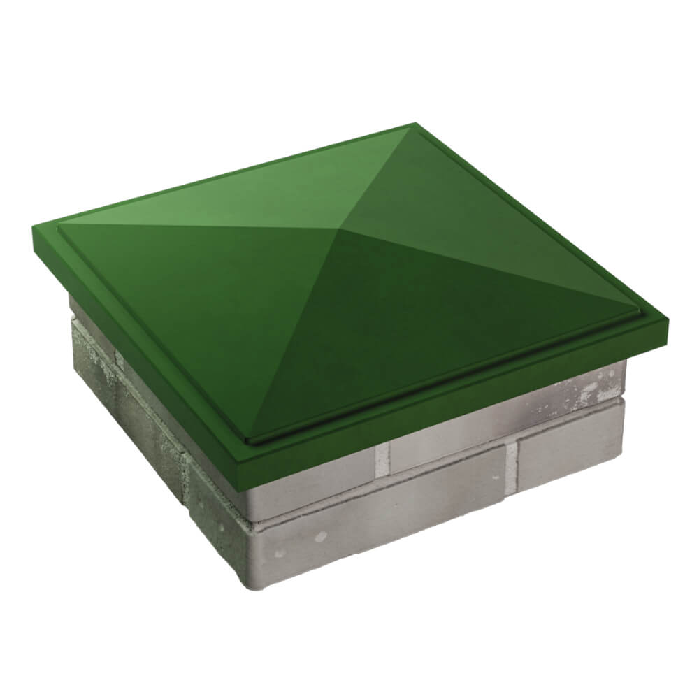 Колпак Zking БонаМоно Зеленый на столб 1.5х1.5 кирпича (385х385, 400х400мм) в Киржаче фото