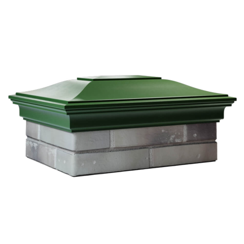 Колпак Zking Монблан Зеленый на столб 2х1.5 кирпича (515х385мм) в Киржаче фото