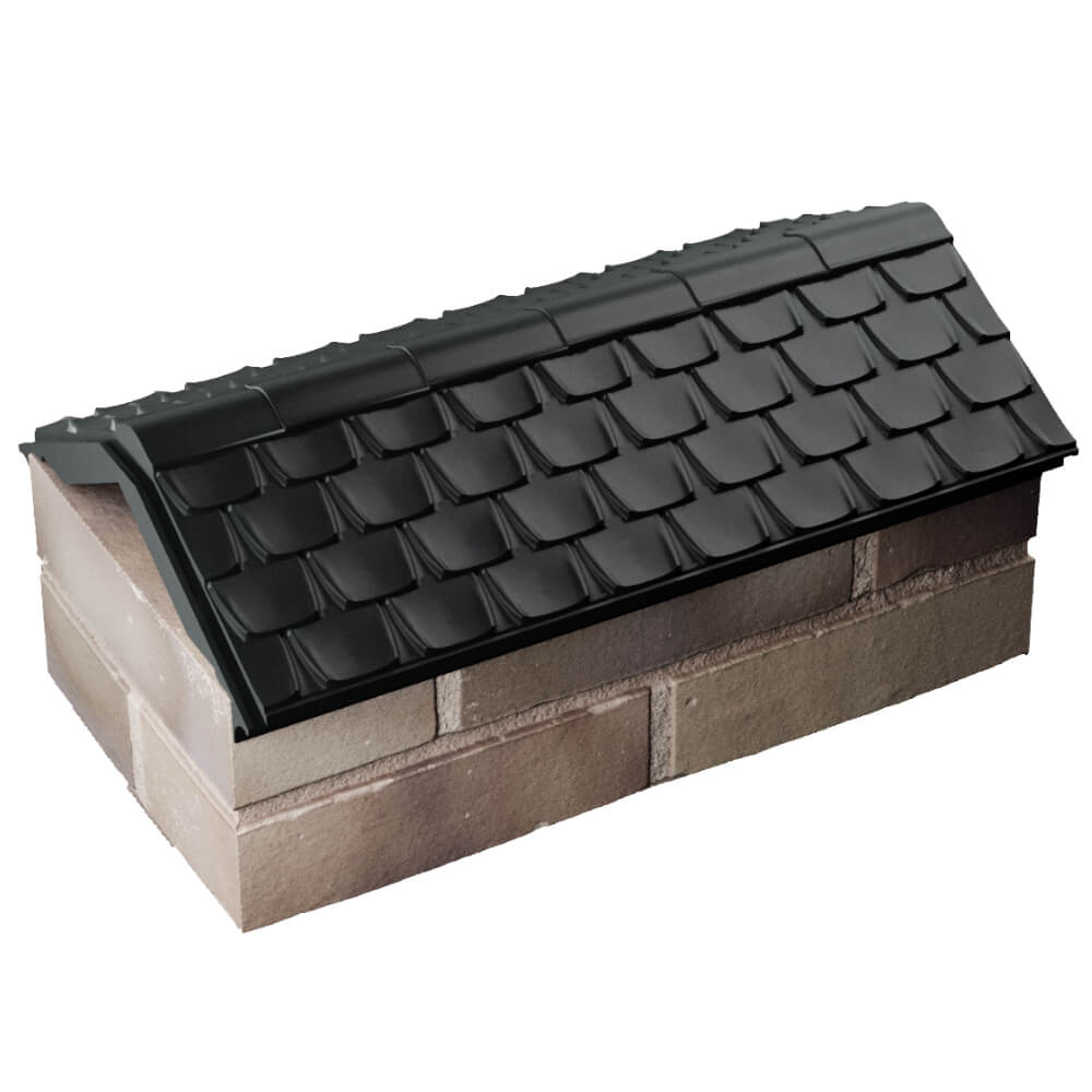 Парапет Zking Эльбрус Черный с посадкой на 1 кирпич (255мм) в Киржаче фото