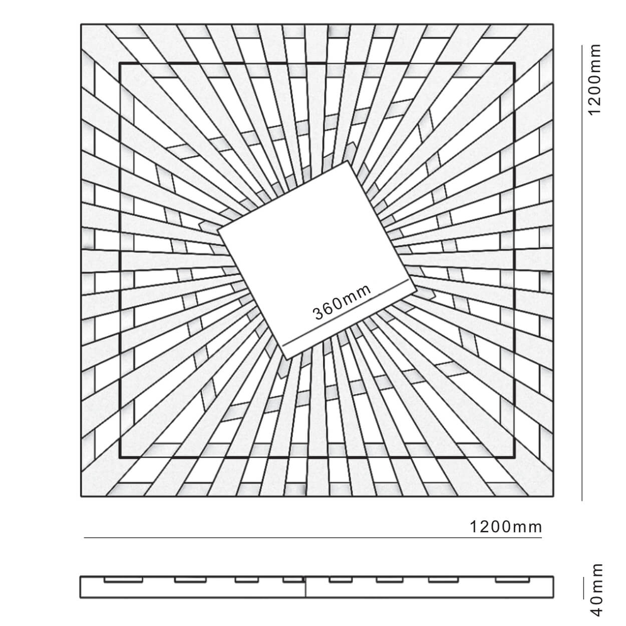 Приствольная решетка для дерева ZKING ATMOSPHERE 1.2х1.2м Черная в Киржаче фото