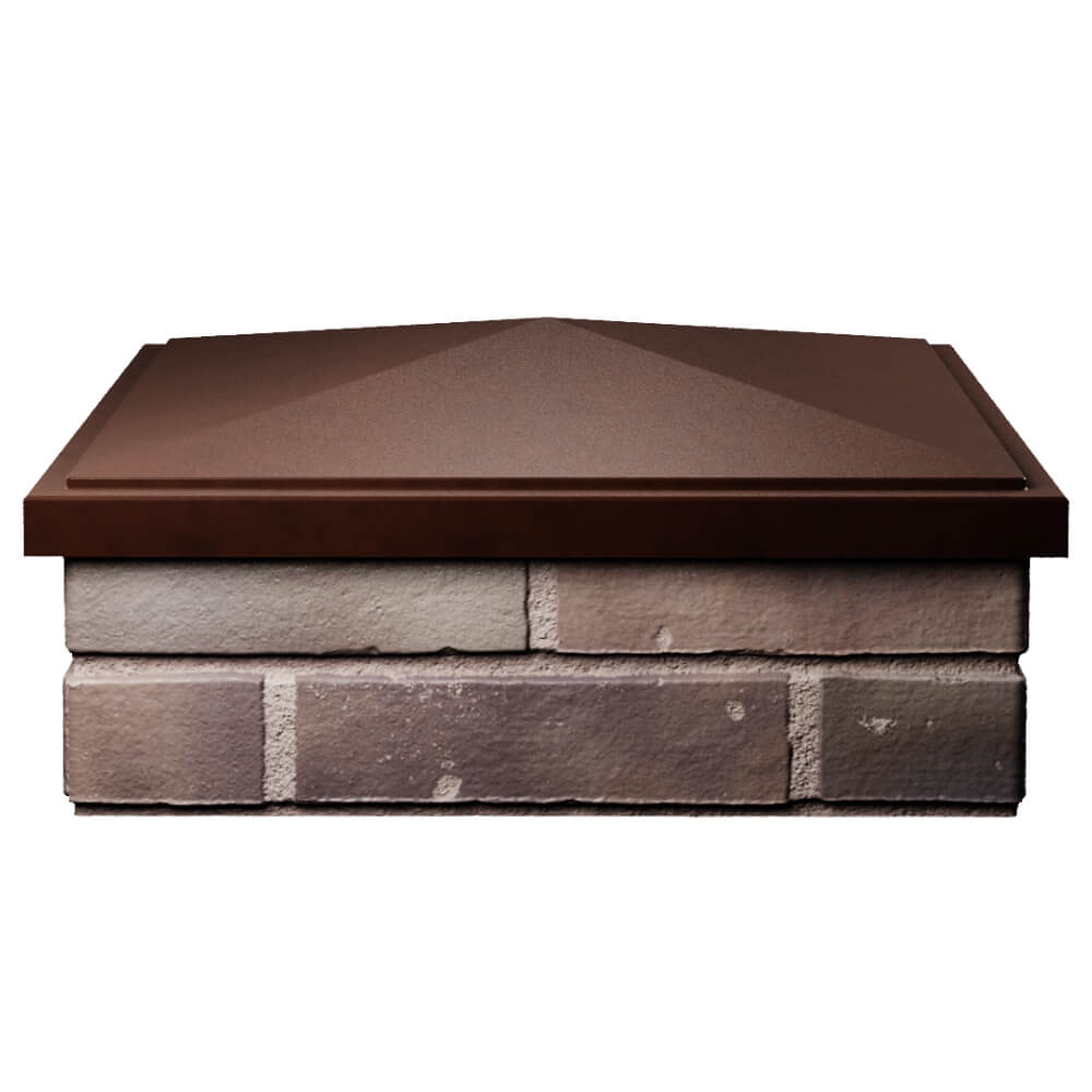 Колпак Zking БонаМоно Коричневый на столб 2х2 кирпича (515х515, 530х530мм) Киржач фото