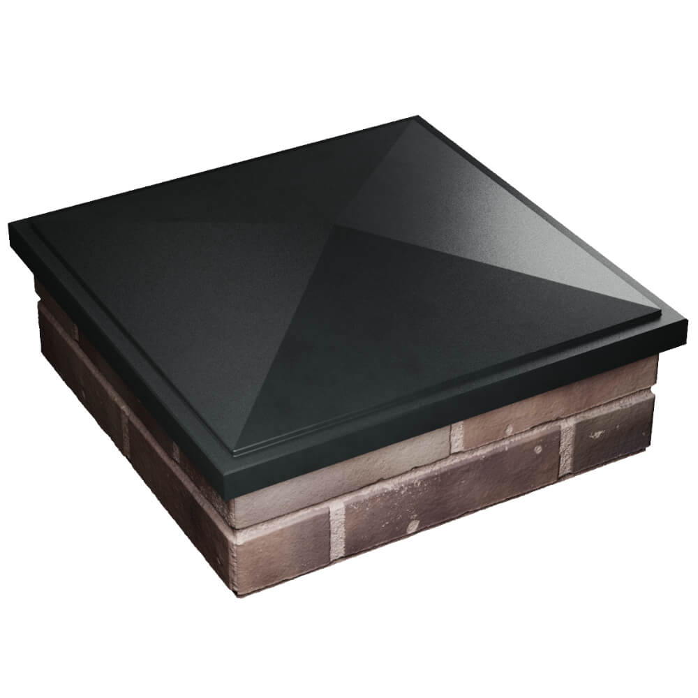 Колпак Zking БонаМоно Черный на столб 2х2 кирпича (515х515, 530х530мм) в Киржаче фото