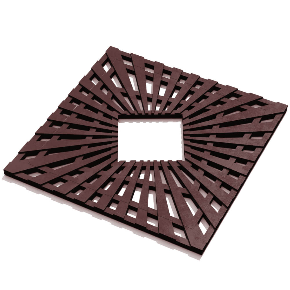 Приствольная решетка для дерева ZKING ATMOSPHERE 1.2х1.2м Коричневая в Киржаче фото