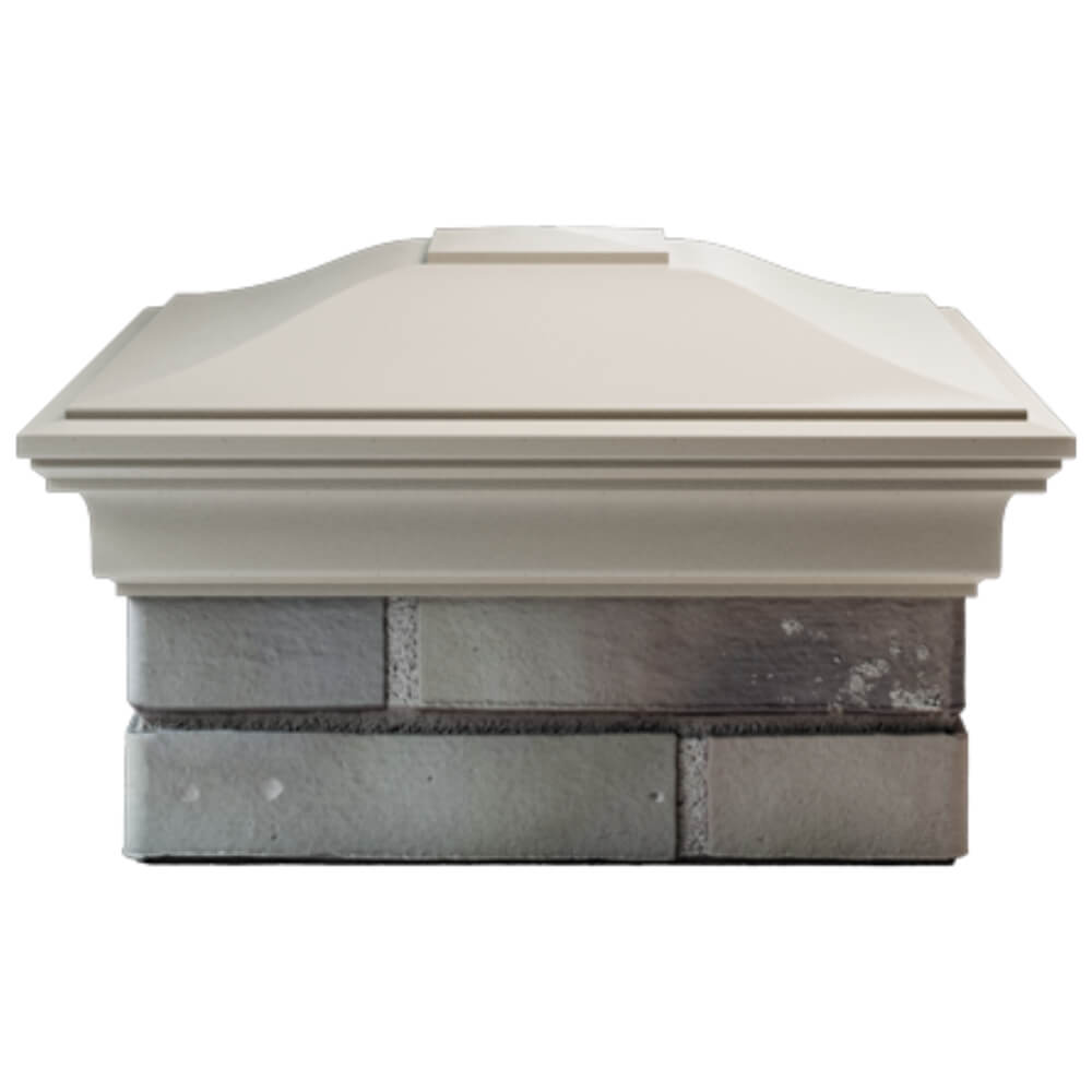 Колпак Zking Монблан Бежевый на столб 1.5х1.5 кирпича (385х385мм) Киржач фото