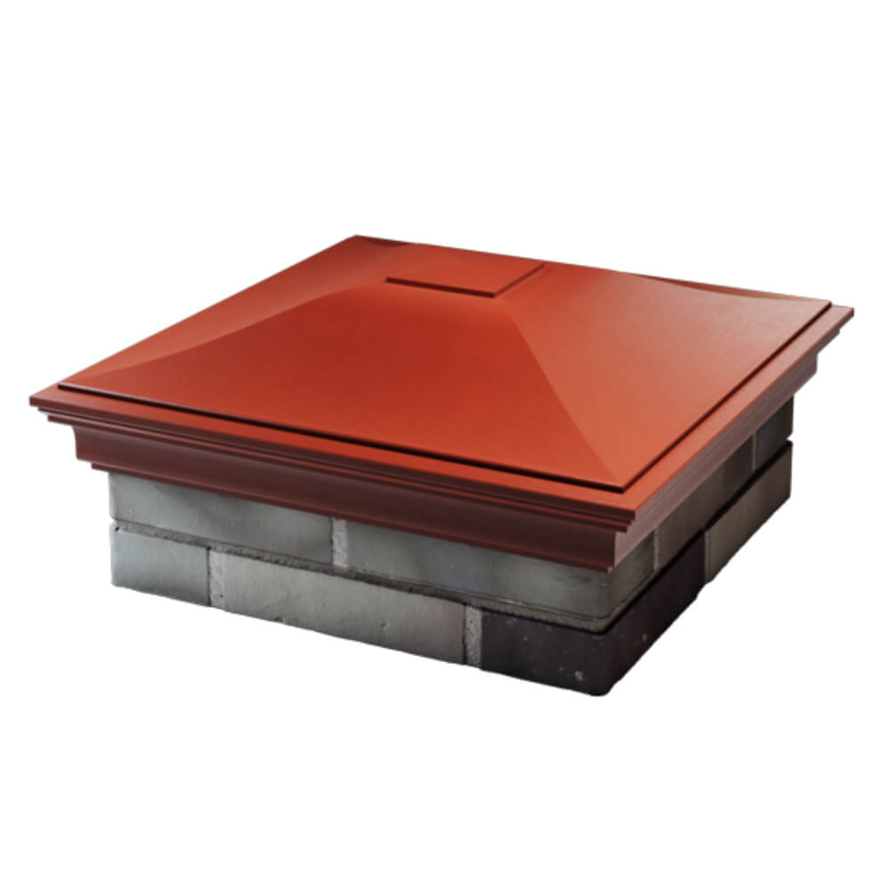 Колпак Zking Монблан Красный на столб 2х2 кирпича (515х515мм) в Киржаче фото