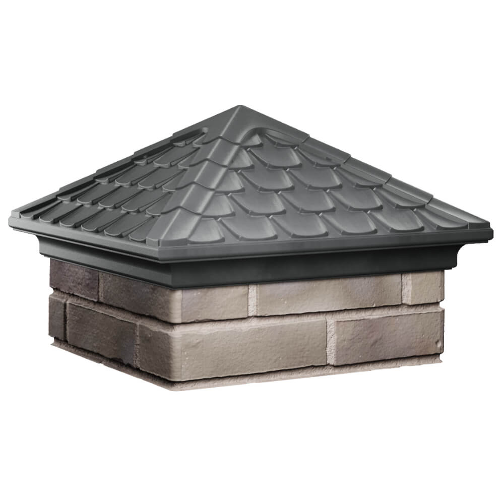 Колпак Zking Эльбрус Серый на столб 1.5х1.5 кирпича (385х385мм) в Киржаче фото