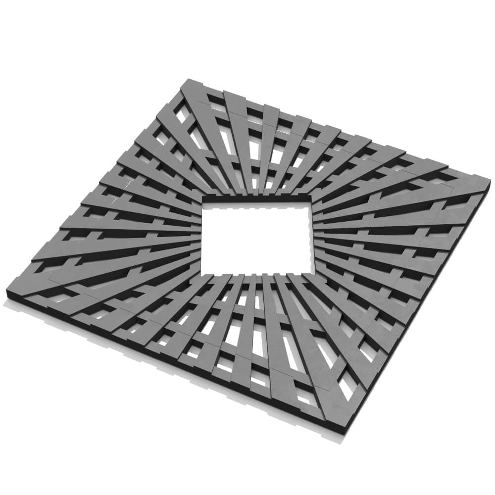 Приствольная решетка для дерева ZKING ATMOSPHERE 1.2х1.2м Серая в Киржаче фото