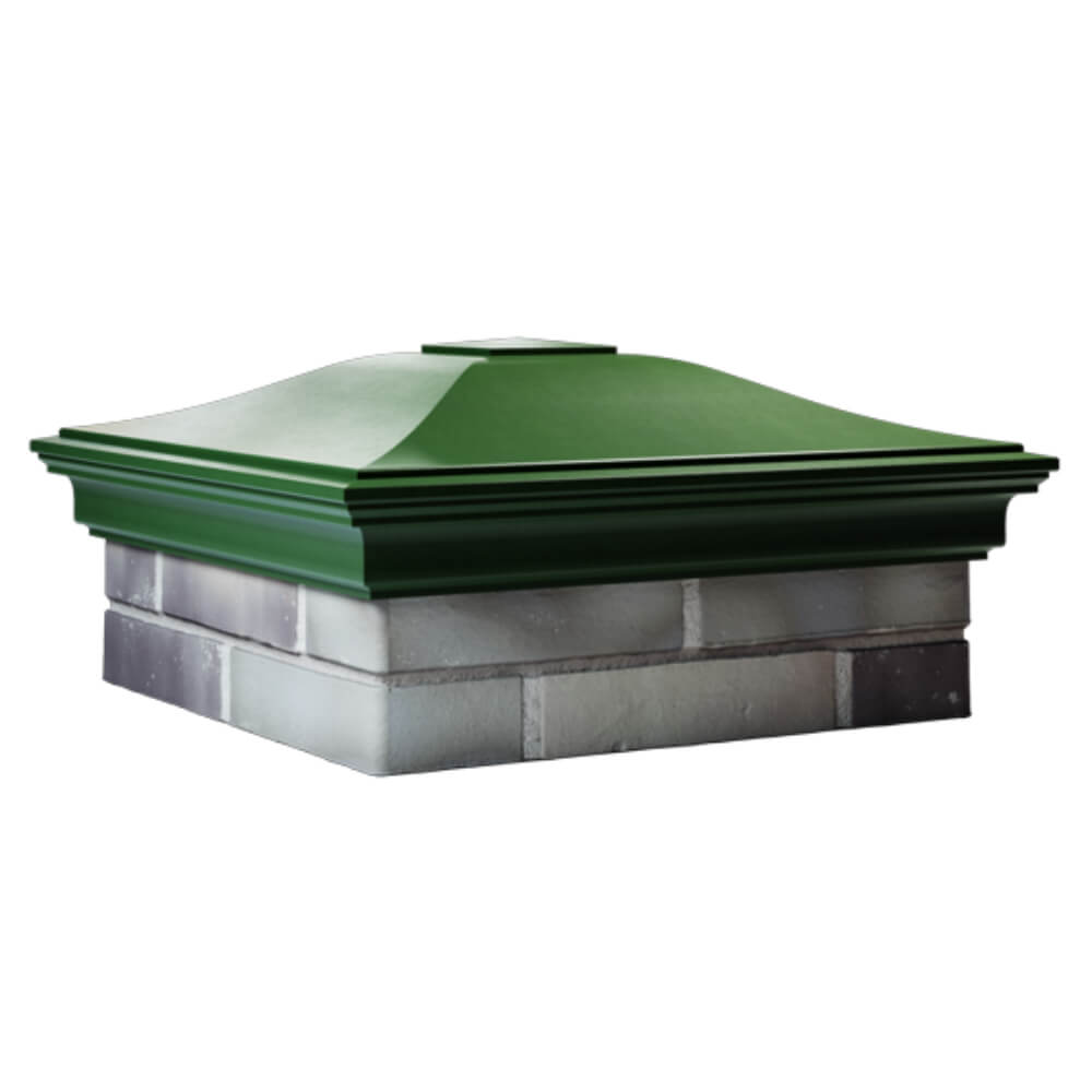 Колпак Zking Монблан Зеленый на столб 2х2 кирпича (515х515мм) в Киржаче фото