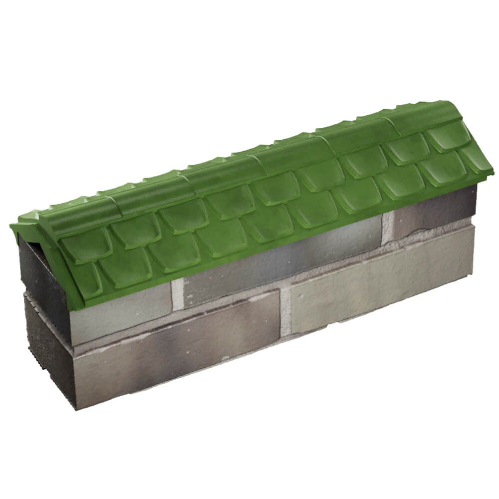 Парапет Zking Эльбрус Зеленый с посадкой на 0.5 кирпича (130мм) в Киржаче фото